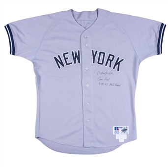 1995 Derek Jeter Major League Debut Game Used & Signed Photo Matched New York Yankees Road Jersey - Also Worn For First MLB Hit! (Yankees-Steiner & Sports Investors Authentication)